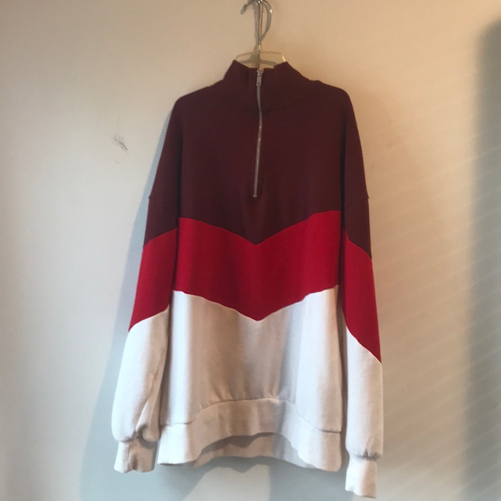 Forever 21 mock neck zip up